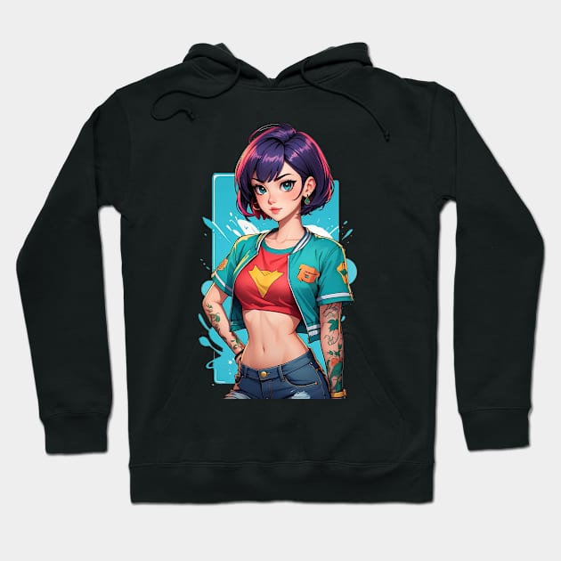 Beautiful young and modern pin-up girls Hoodie by Dürer Design